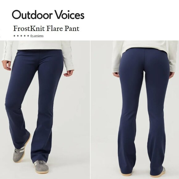 Outdoor Voices Frostknit Flare Leggings, Dark Sky S NWT - Picture 1 of 3